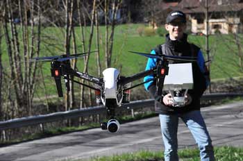 Nicolas Querbouet télépilote de drone en Haute Savoie